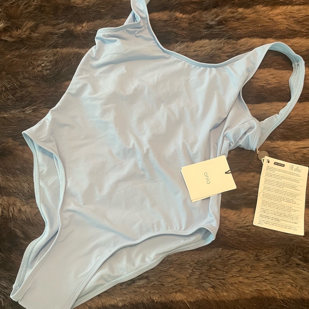 Onia Light Blue One-Piece Swimsuit – NWT